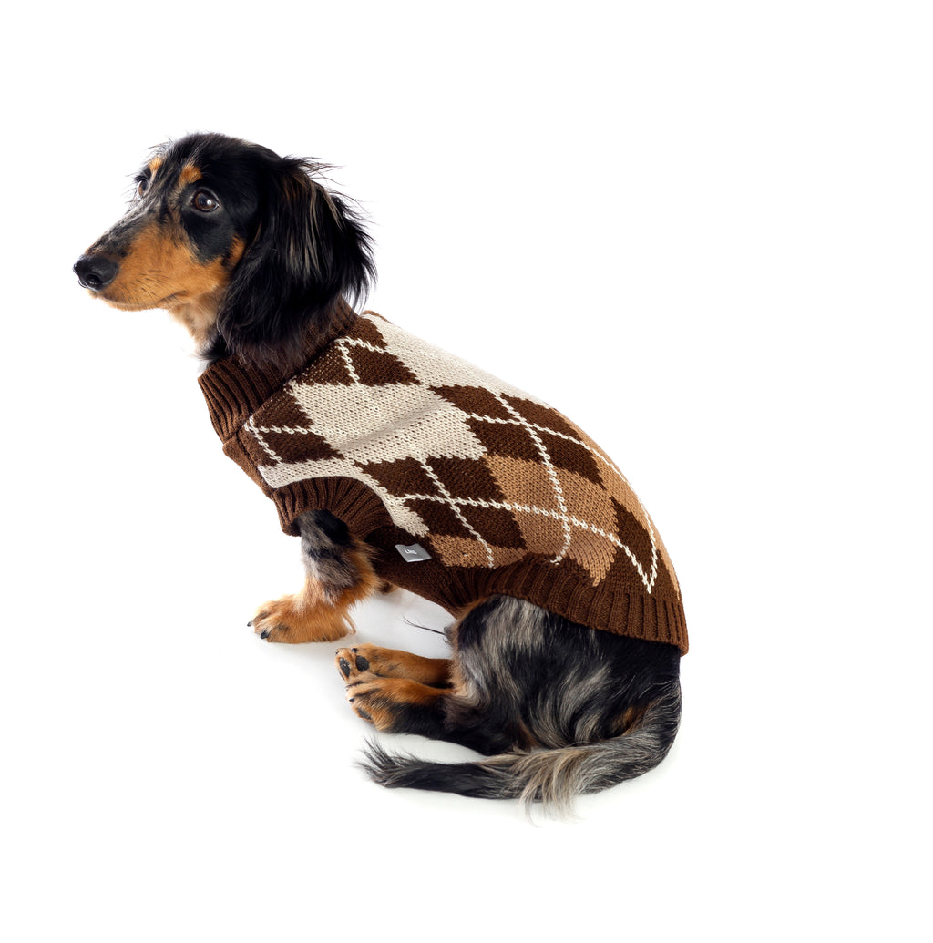 SWEATER MARRON PERRO/GATO